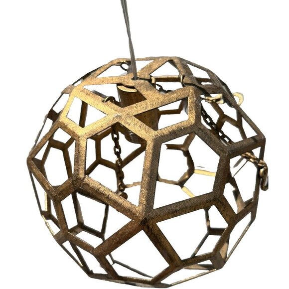 Sphere Shaped Hanging Light Home Decor Gift Idea Geometric Boho Modern Electric - Picture 4 of 16
